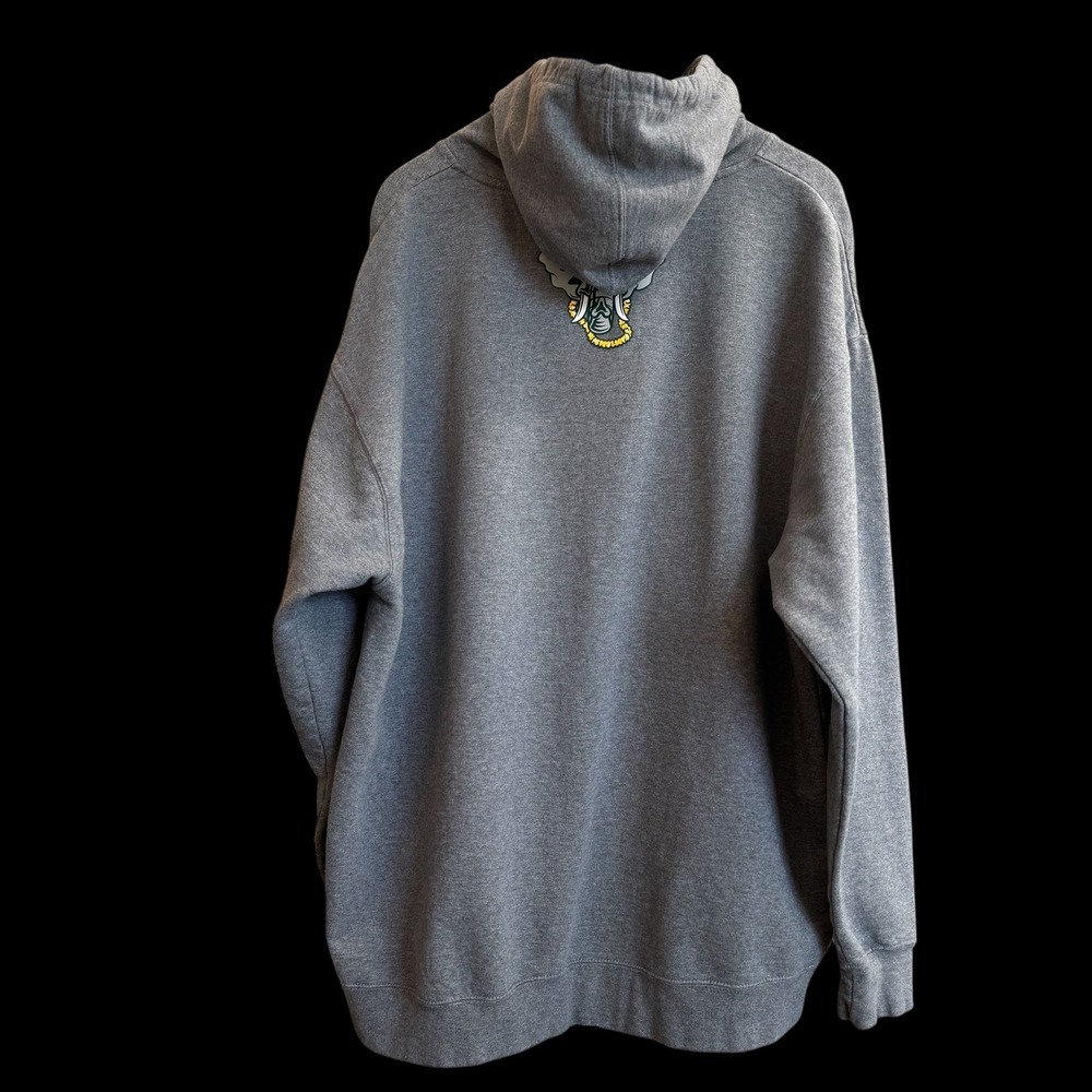 Aloha Hawaii Gray Elephant 50% Cotton Hoodie Sweatshirt Men 3XL #336 - Picture 2 of 6